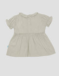 Pipiniko Pleated Ruffle Neck Blouse for Girls