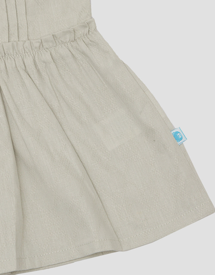 Pipiniko Pleated Ruffle Neck Blouse for Girls