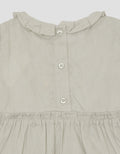 Pipiniko Pleated Ruffle Neck Blouse for Girls