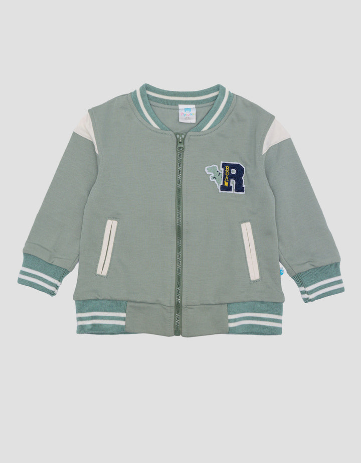 Pipiniko Knit Baseball Mecth13 Jaket Bayi Laki-Laki
