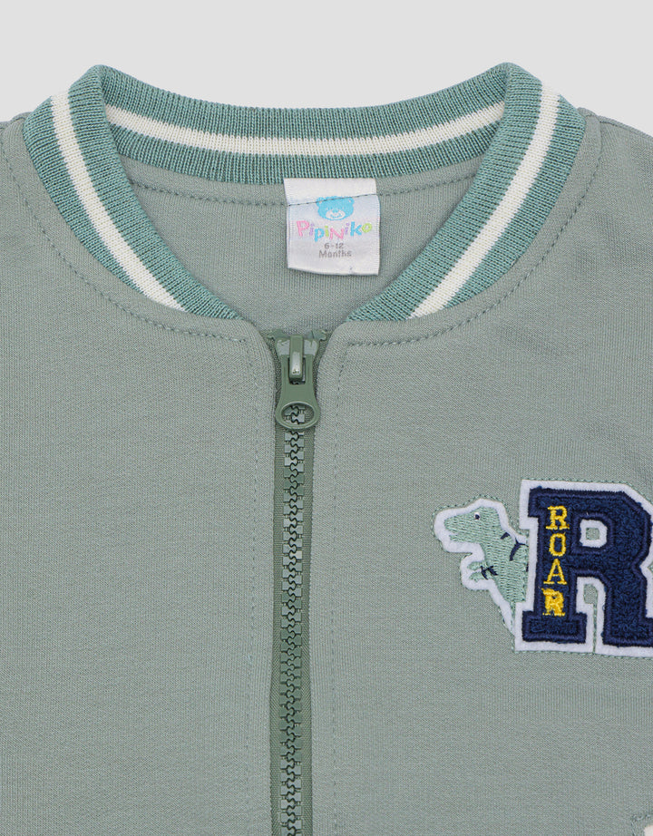 Pipiniko Knit Baseball Mecth13 Jaket Bayi Laki-Laki