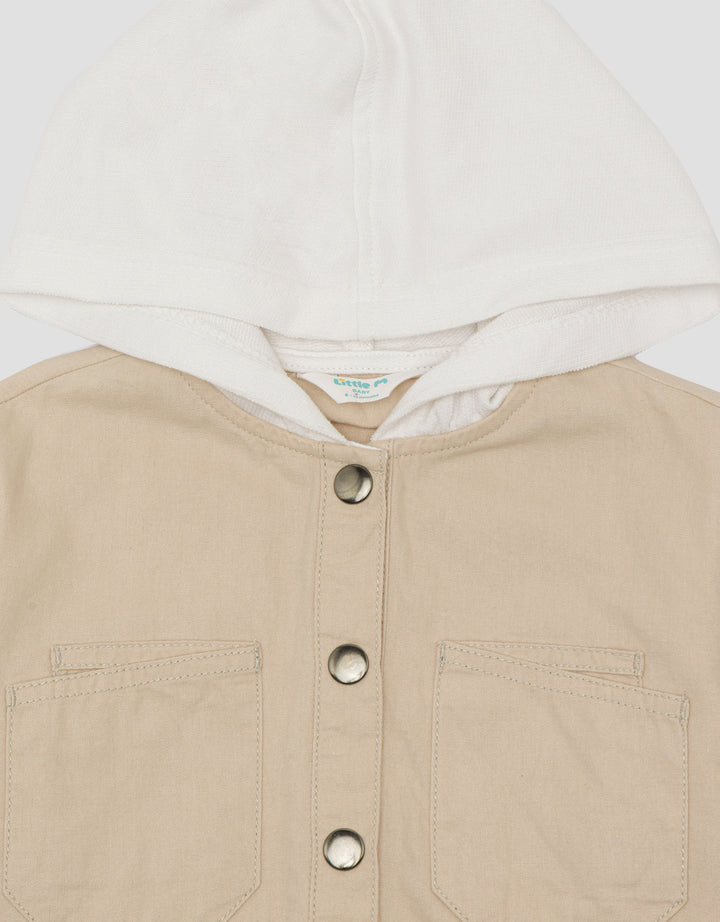 Little M Big Pocket Boys Hoodie Jacket