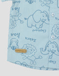Pipiniko Animal Print Kemeja Anak Laki-laki