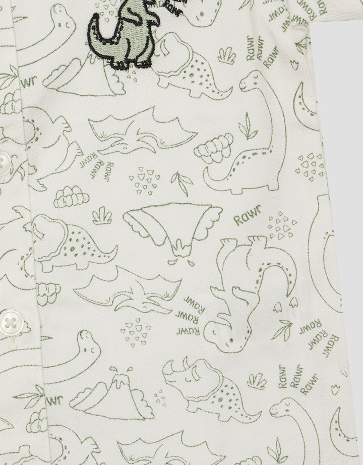 Little M Print Dino Boys Shirt