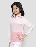 Nevada Gradasi Zip Up Collar Sweater Anak Perempuan