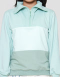 Nevada Gradasi Solid Zip Up Collar Sweater Anak Perempuan