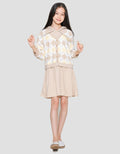 Nevada Diamond Print Dress Hoodie Anak Perempuan