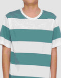 Nevada Yarndyed Stripe Besar Kaos Lengan Pendek Anak Laki-laki