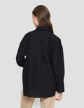 Connexion Plain Look Button Down Women's Long Sleeve Shirt
