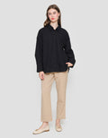 Connexion Plain Look Button Down Women's Long Sleeve Shirt