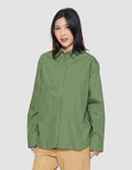 Connexion Plain Oversized Kemeja Lengan Panjang Wanita