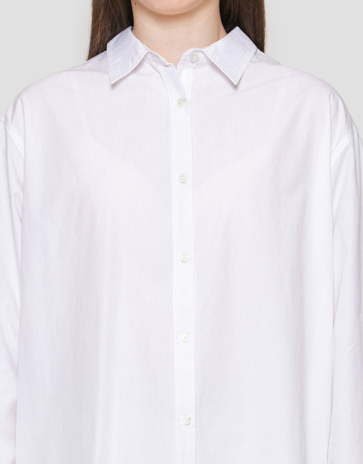 Connexion Plain Oversized Kemeja Lengan Panjang Wanita