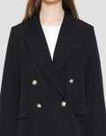 Connexion Gold Button Blazer Oversized Wanita