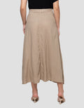 Connexion Linen Slit Elastic Women's Maxi Skirt