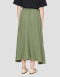 Connexion Linen Slit Elastic Women's Maxi Skirt