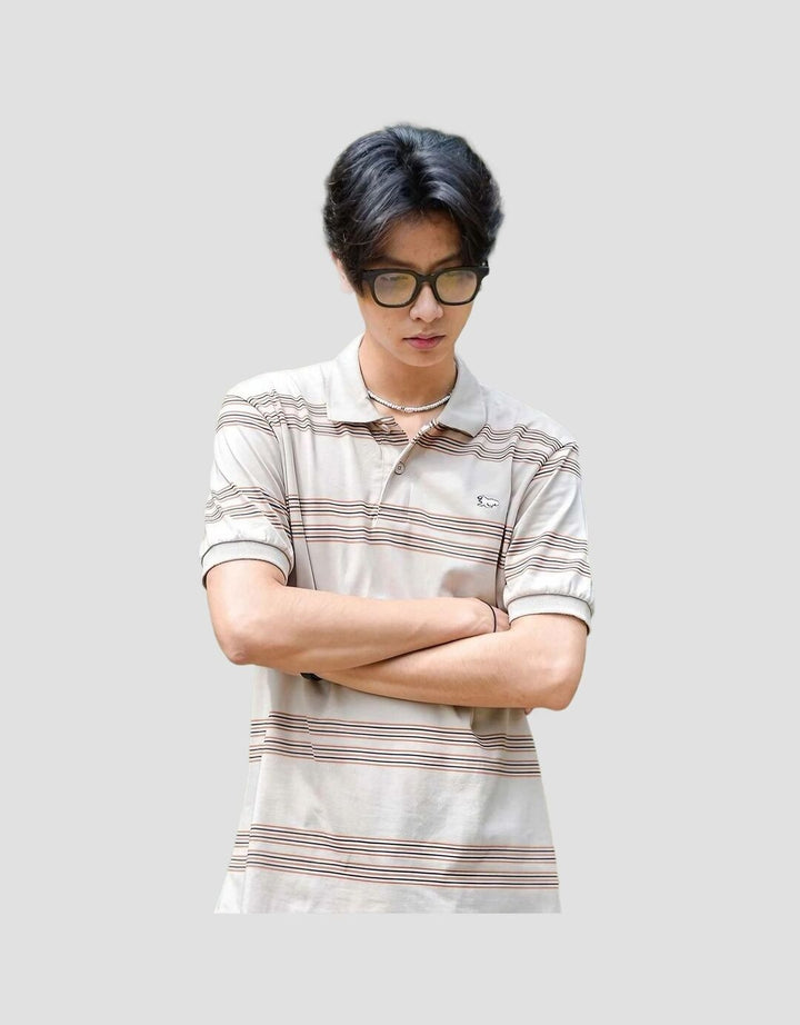 Walrus Polo Kaos Salur Uniseks