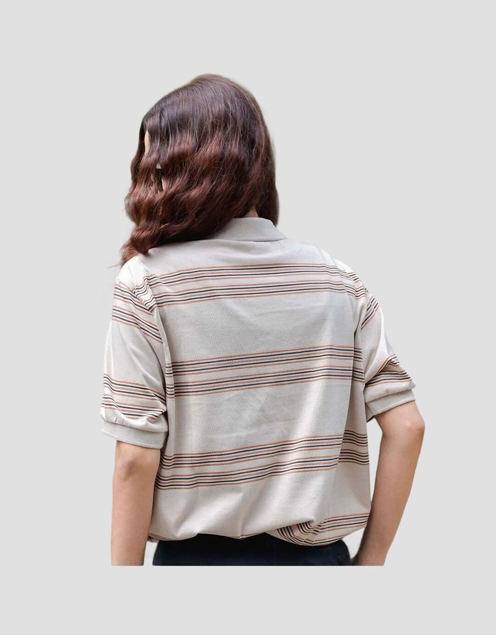 Walrus Polo Kaos Salur Uniseks