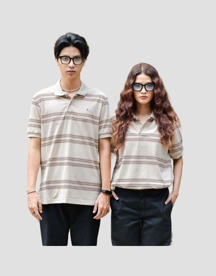 Walrus Polo Kaos Salur Uniseks