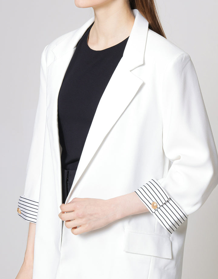 ZES Blazer Basic With Stripe Cuff MPROW002