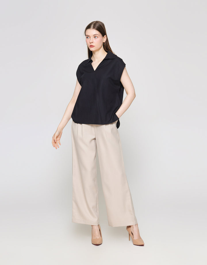 ZES Sleeveless Square Kemeja Wanita Mprwt003