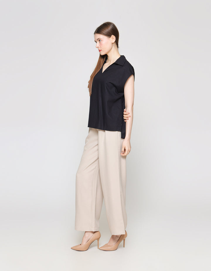 ZES Sleeveless Square Kemeja Wanita Mprwt003