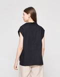 ZES Sleeveless Square Kemeja Wanita Mprwt003