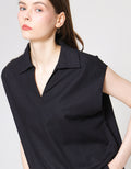 ZES Sleeveless Square Kemeja Wanita Mprwt003