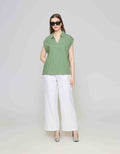 ZES Sleeveless Square Kemeja Wanita Mprwt003