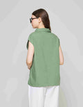 ZES Sleeveless Square Kemeja Wanita Mprwt003