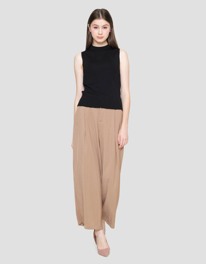 ZES Semi Turtle Neck Kaos Sleeveless Wanita Dtrtp002