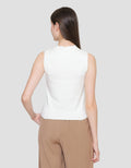 ZES Semi Turtle Neck Kaos Sleeveless Wanita Dtrtp002