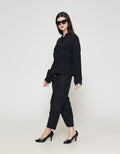 ZES Tencel Double Pocket With Drawstring Jaket Wanita MELOW002