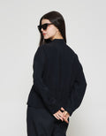 ZES Tencel Double Pocket With Drawstring Jaket Wanita MELOW002
