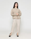 ZES Tencel Double Pocket With Drawstring Jaket Wanita MELOW002
