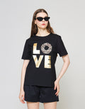 ZES T-Shirt Regular Tee Love Animal Print Foil CRLVT007