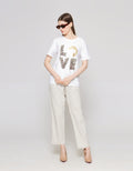 ZES T-Shirt Regular Tee Love Animal Print Foil CRLVT007