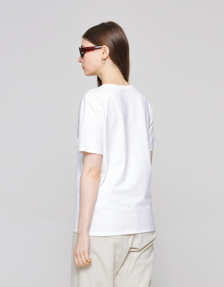 ZES T-Shirt Regular Tee Love Animal Print Foil CRLVT007