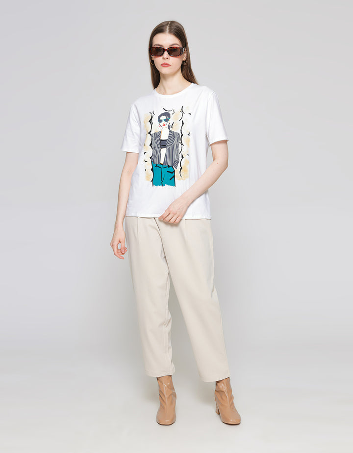 Zes T-Shirt Regular Girl Boss 2 CRLVT012