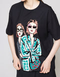 Zes Oversize Girl Boss 3 Kaos Wanita Crlvt013
