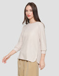 Connexion Waffle Plain Kaos Wanita