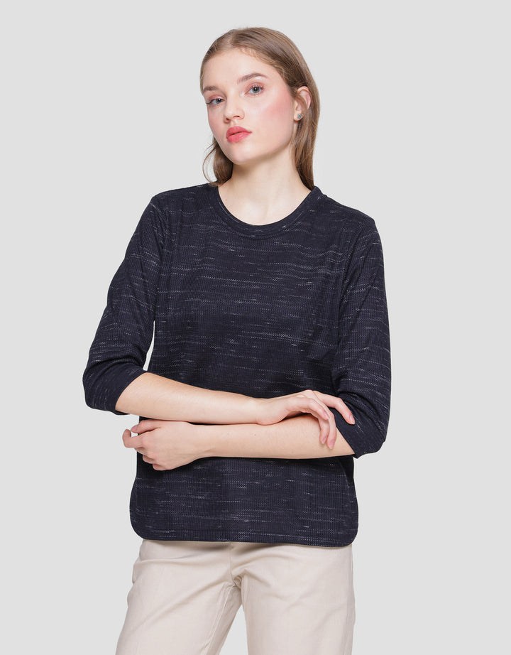 Connexion Waffle Slub Kaos Wanita