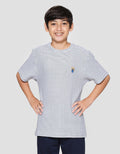 Nevada Textured Stripe Kaos Anak Laki-Laki