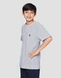 Nevada Textured Stripe Kaos Anak Laki-Laki