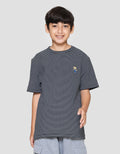 Nevada Textured Stripe Putih Kaos Anak Laki-Laki