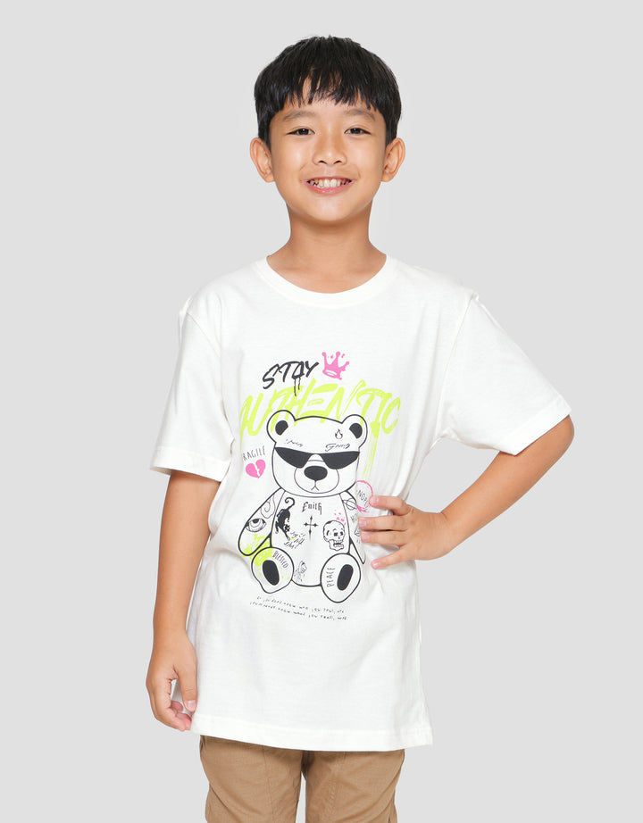 Nevada Print Bears1 Kaos Lengan Pendek Anak Laki-Laki