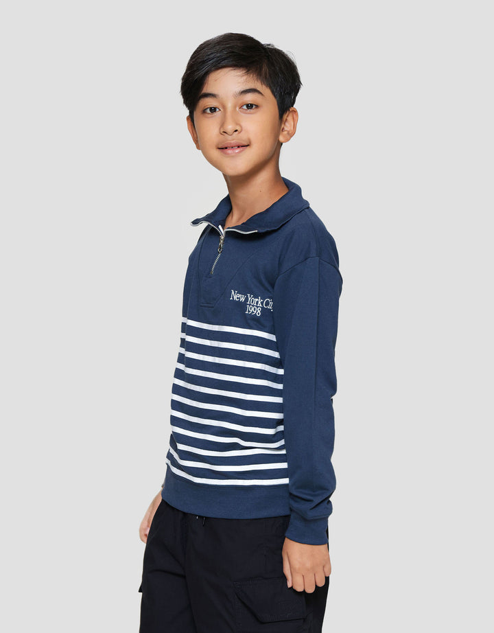 Nevada Non Hoodie High Collar Sweater Anak Laki-laki