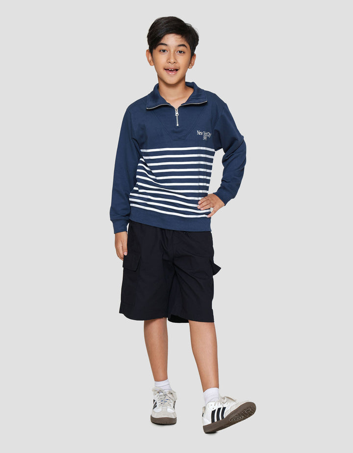 Nevada Non Hoodie High Collar Sweater Anak Laki-laki