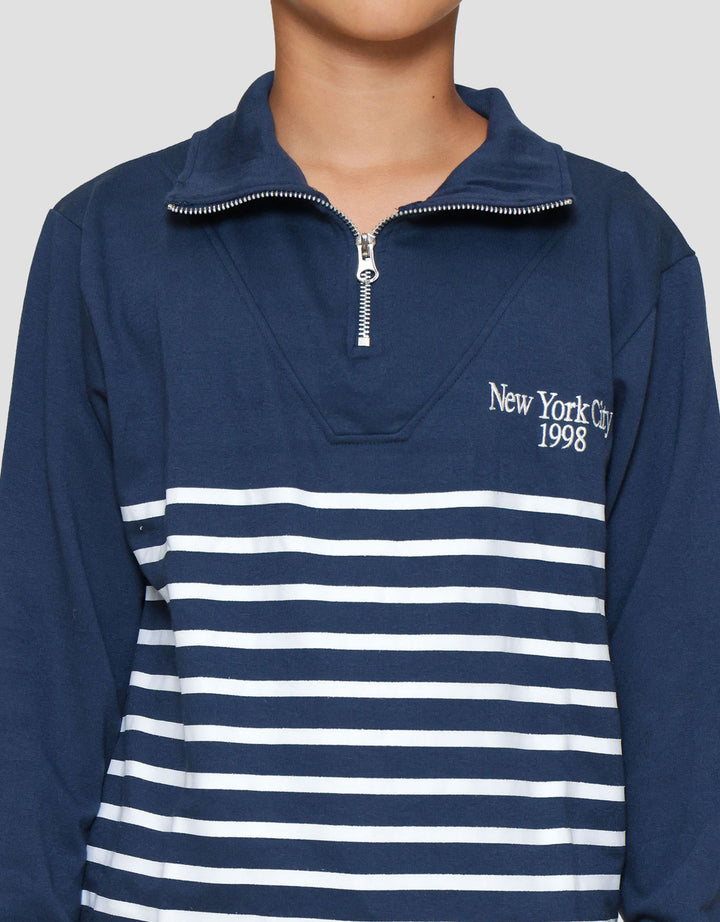 Nevada Non Hoodie High Collar Sweater Anak Laki-laki