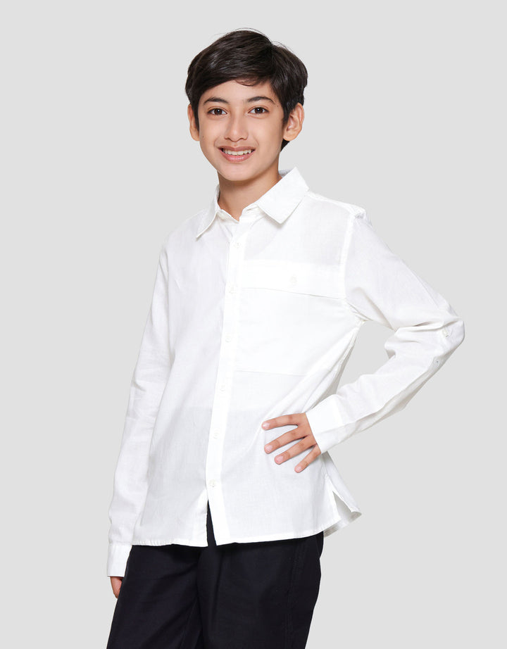 Nevada Checko Big Pocket Kemeja Anak Laki-laki