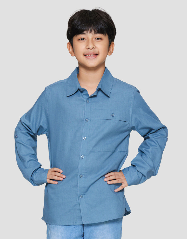 Nevada Checko Big Pocket Kemeja Anak Laki-laki